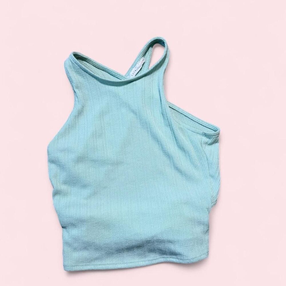 Lush Clothing Green wrap top